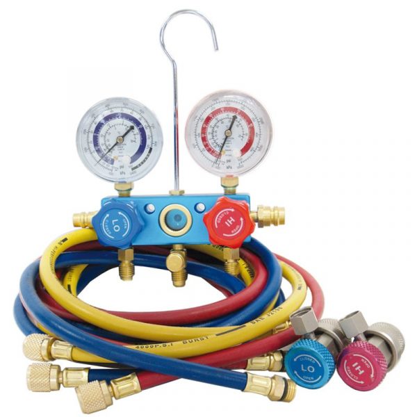 MANIFOLD AND GAUGE SET WITH 72″ HOSES AND COUPLERS *** REPAIR KIT A18-4522 ***