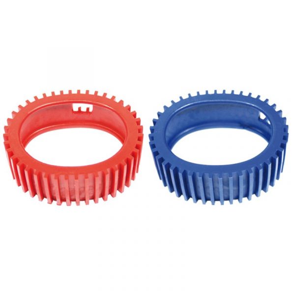 GAUGE PROTECTOR SET 89MM RED & BLUE AS A SET